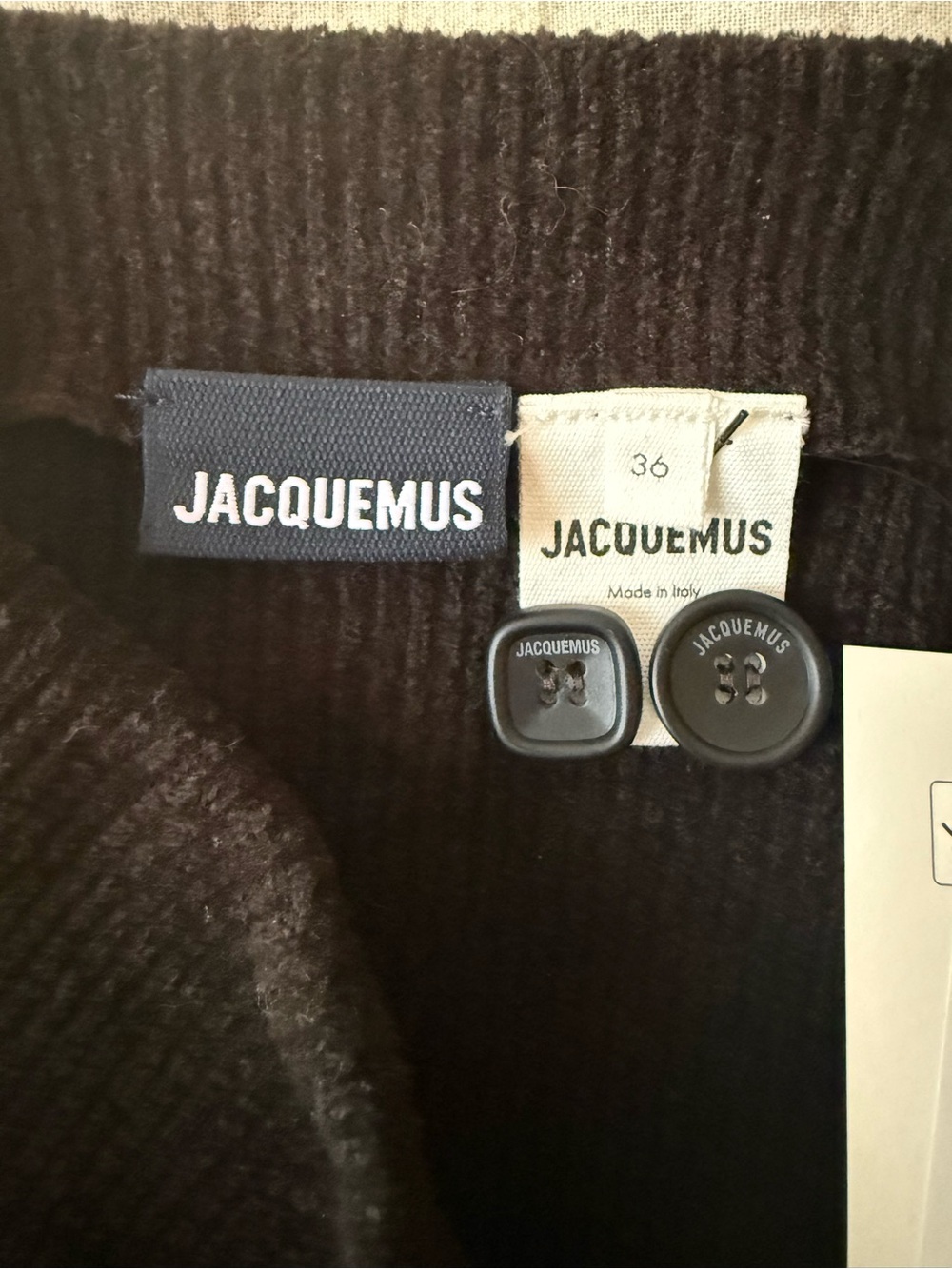 Jacquemus Bagnu Black Asymmetric Mini Skirt - Picture 4 of 8